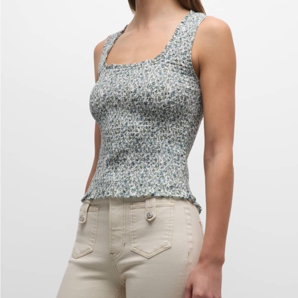 Veronica Beard
Needham Smocked Cotton Tank